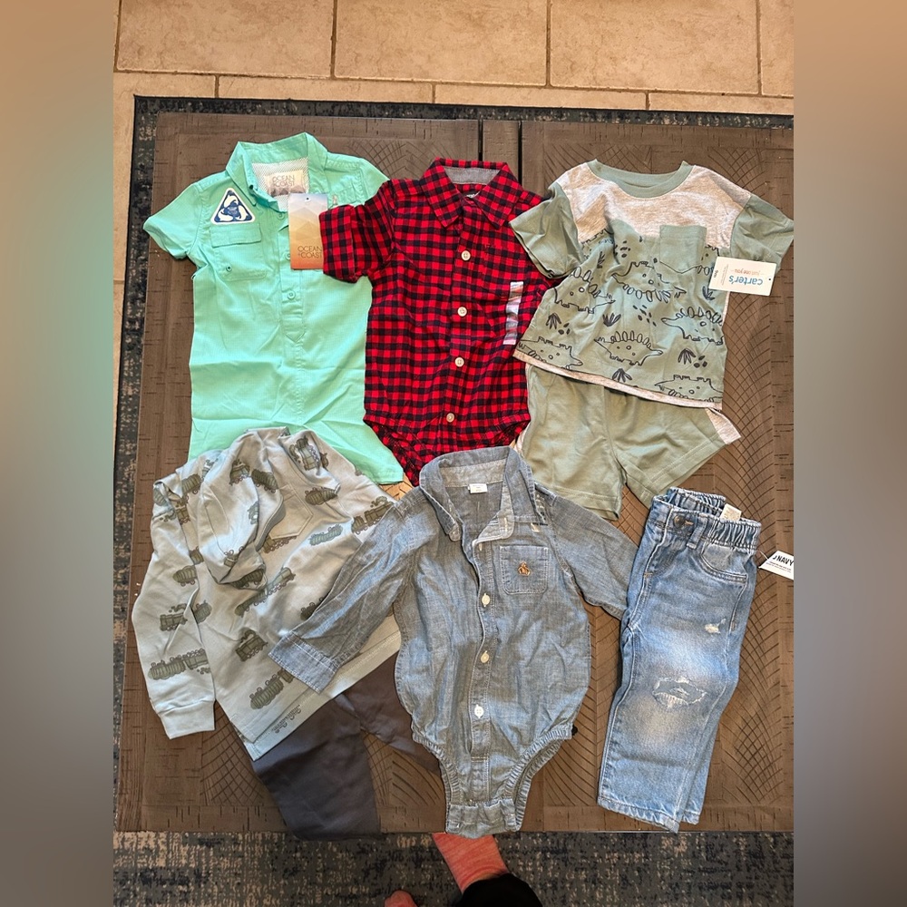 Bundle of baby boy clothing